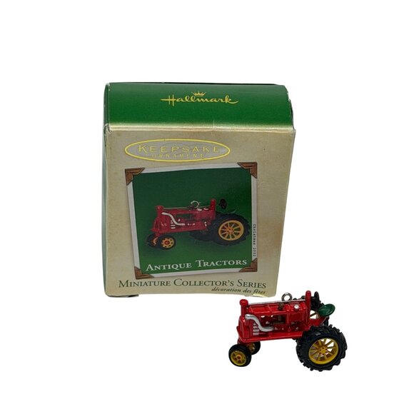 VTG Hallmark Keepsake Ornament Antique Red Tractor Miniature Collectors Series - Picture 3 of 5
